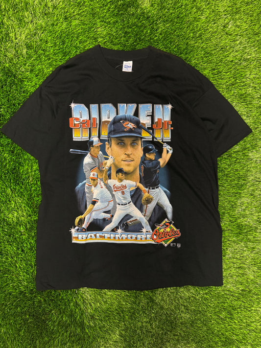 1995 Cal Ripken Jr. Salem Baltimore Orioles Deadstock Vintage MLB Tee (XL)