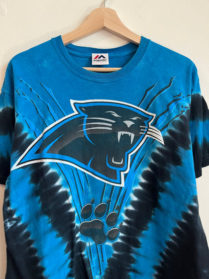00s Carolina Panthers Majestic Tie Dye Tee (L)