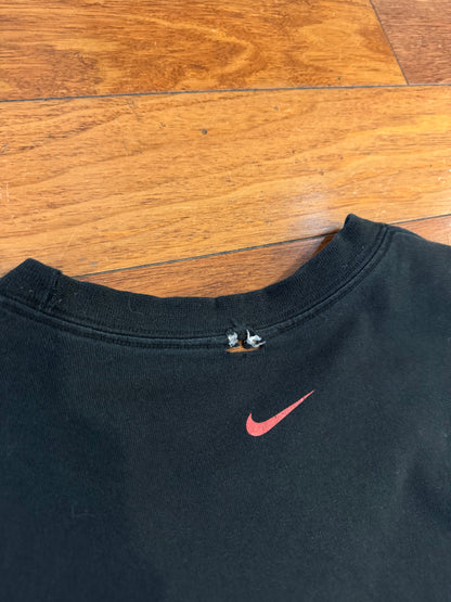 90s Nike Essential Swoosh Black Tee (L)