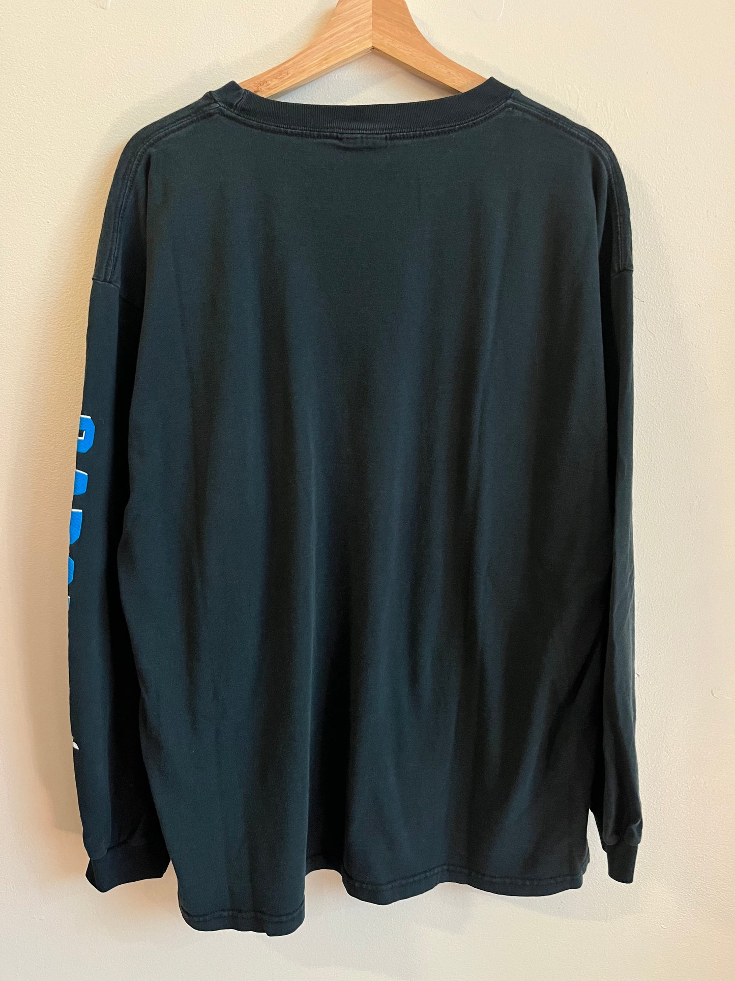 00s Carolina Panthers Black NFL NFC Long Sleeve Shirt (XL)