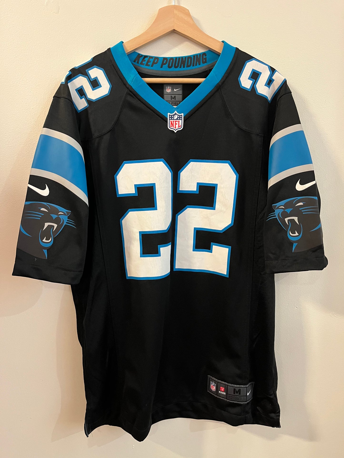 2010s Carolina Panthers Christian McCaffrey Nike Home Jersey (M)