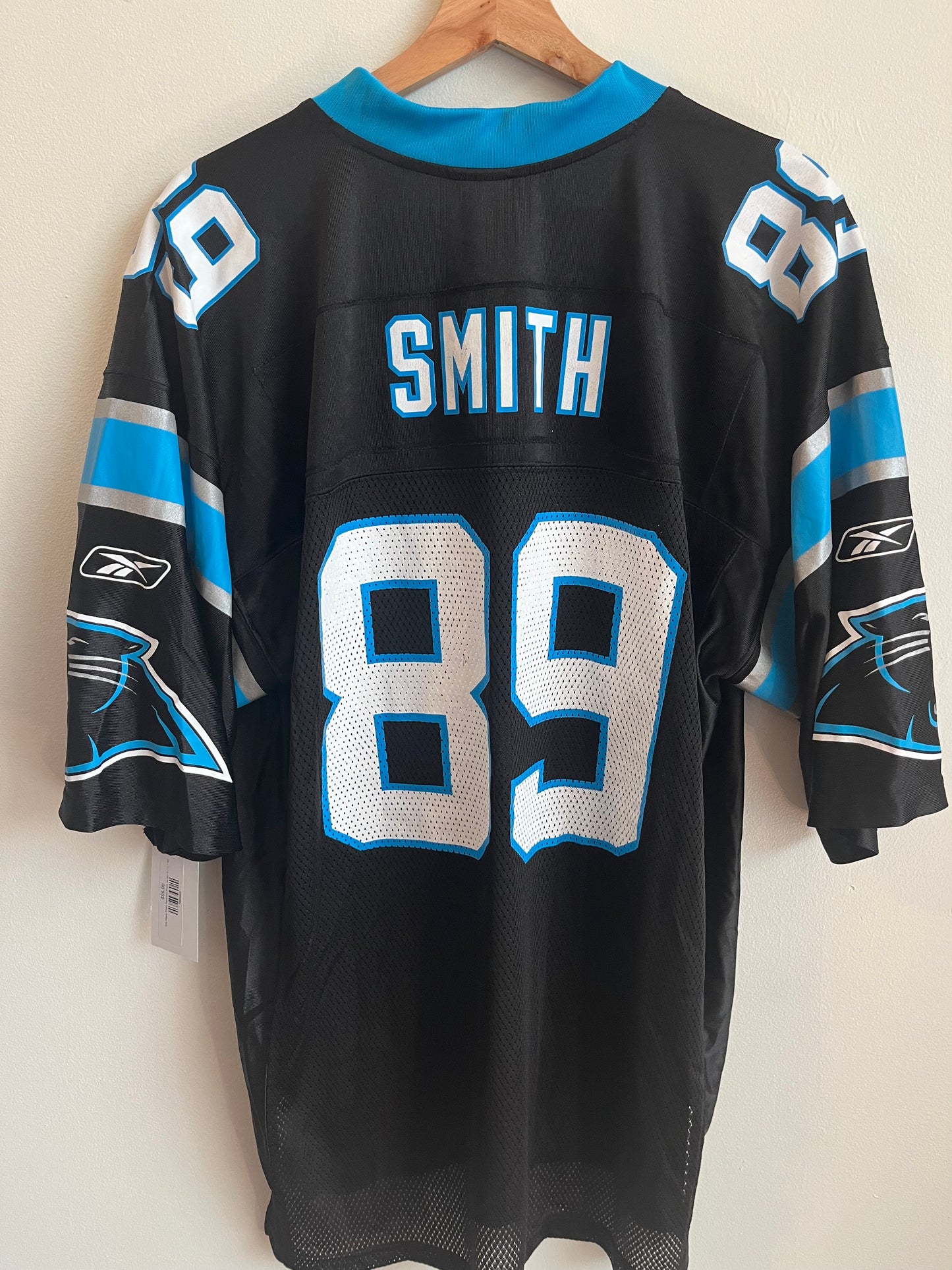 00s Carolina Panthers Steve Smith Reebok Home Jersey (L)