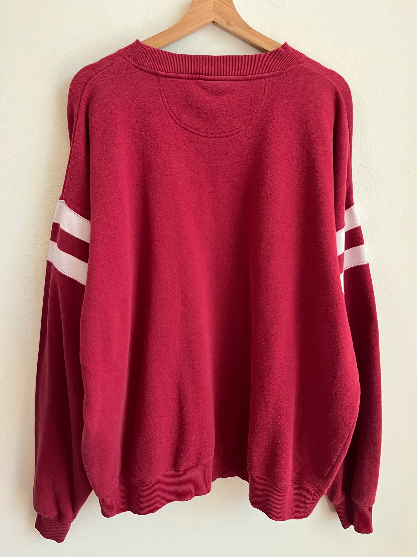 90s Alabama Crimson Tide Red Oak Striped Crewneck (XXL)