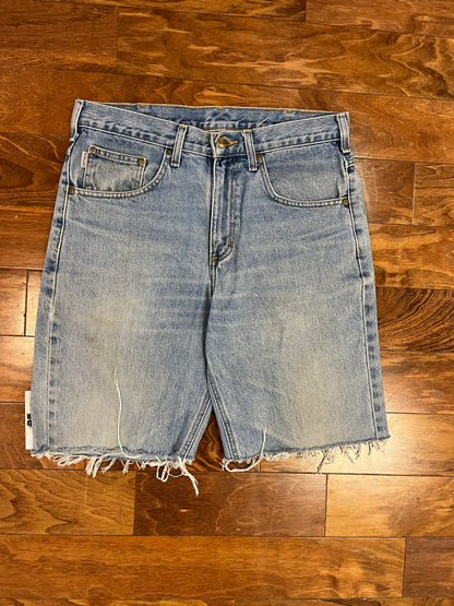 2021 Light Wash Carhartt Shorts (33)