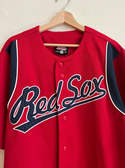 00s Boston Red Sox Stitches Baseball Jersey (M)