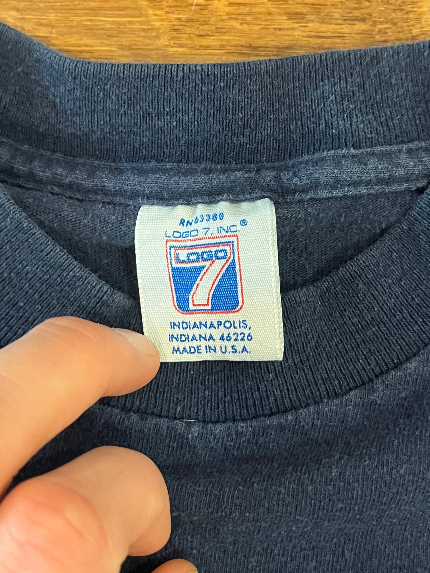 1990 New York Giants Super Bowl Logo 7 Tee (M)