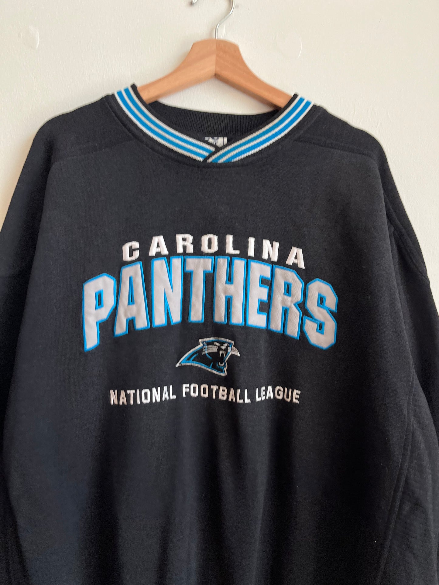 90s Carolina Panthers NFL Lee Sport Black Crewneck (XL)