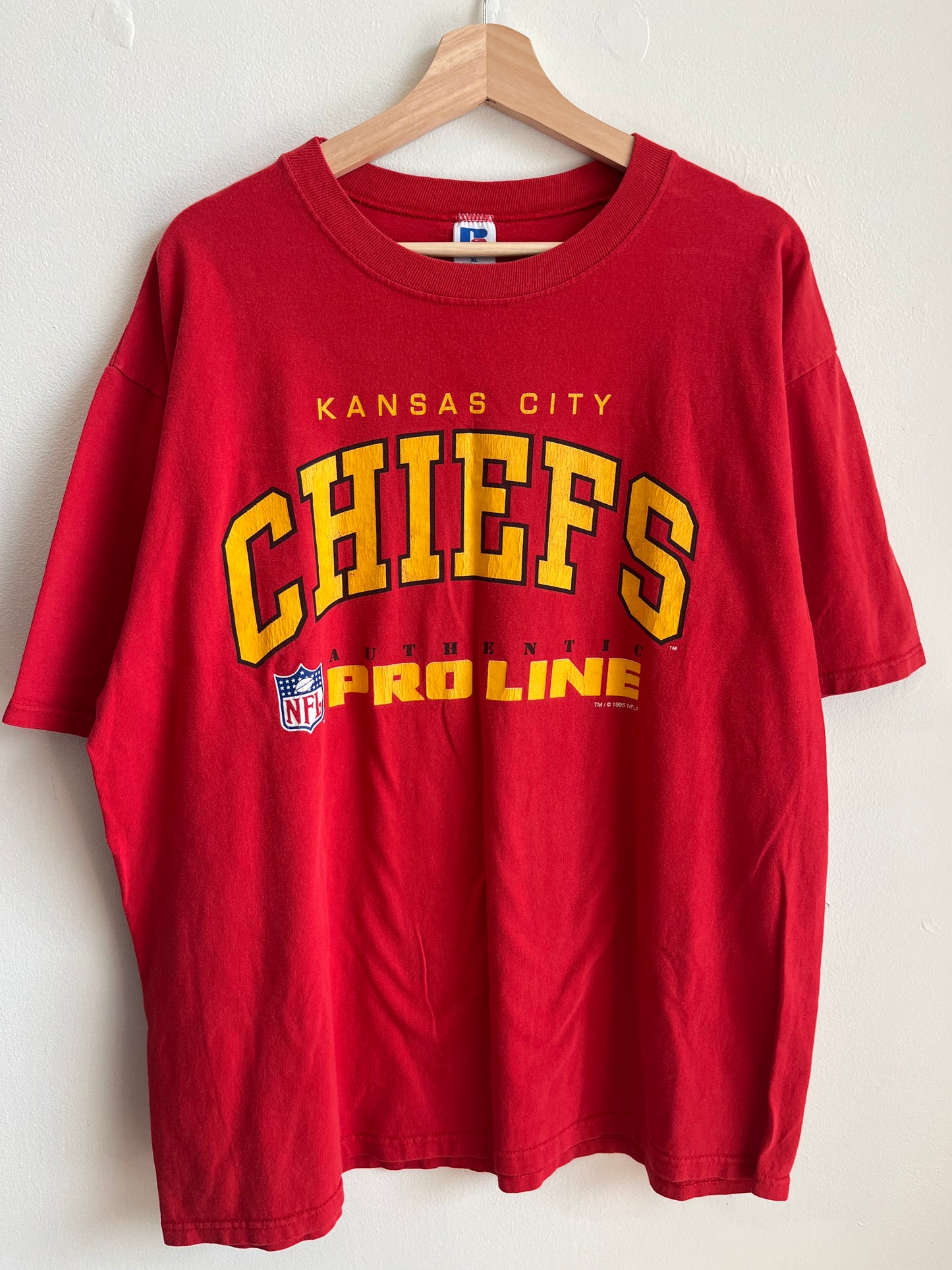 1995 Kansas City Chiefs Russell Pro Line Tee (XL)