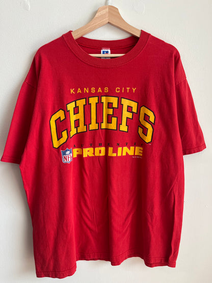 1995 Kansas City Chiefs Russell Pro Line Tee (XL)