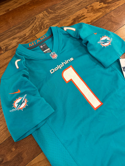 Miami Dolphins Tua Tagovailoa Youth NFL Football Jersey (Youth L)