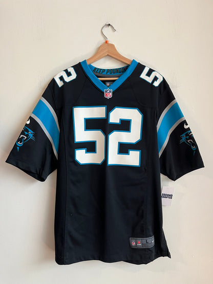 00s Carolina Panthers Jon Beason Home Nike Jersey (L)