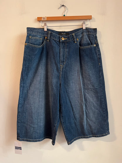 00s Sean John Baggy Dark Wash Shorts (36)