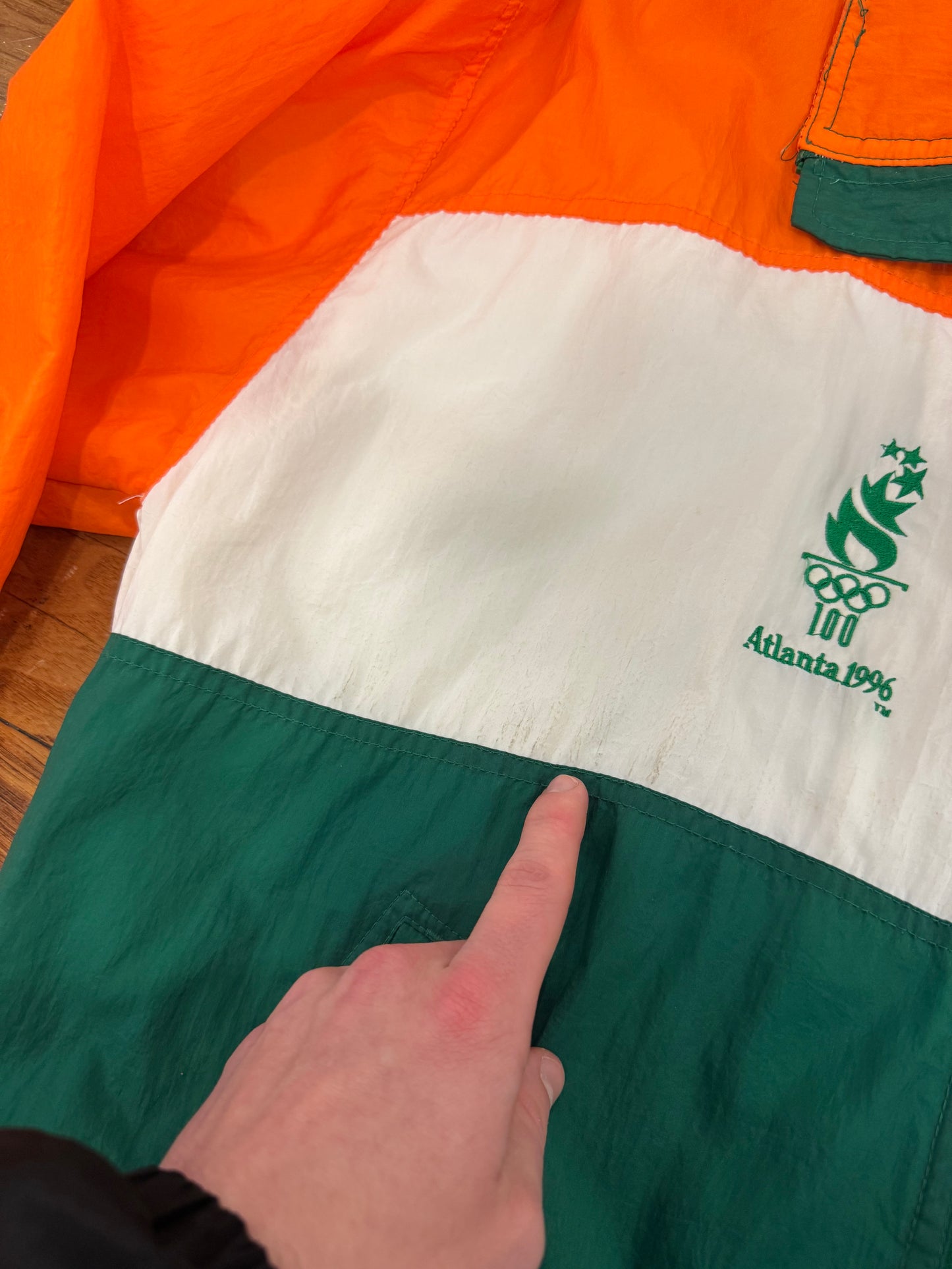 1996 Atlanta Olympics Ireland Vintage Starter Windbreaker (L)