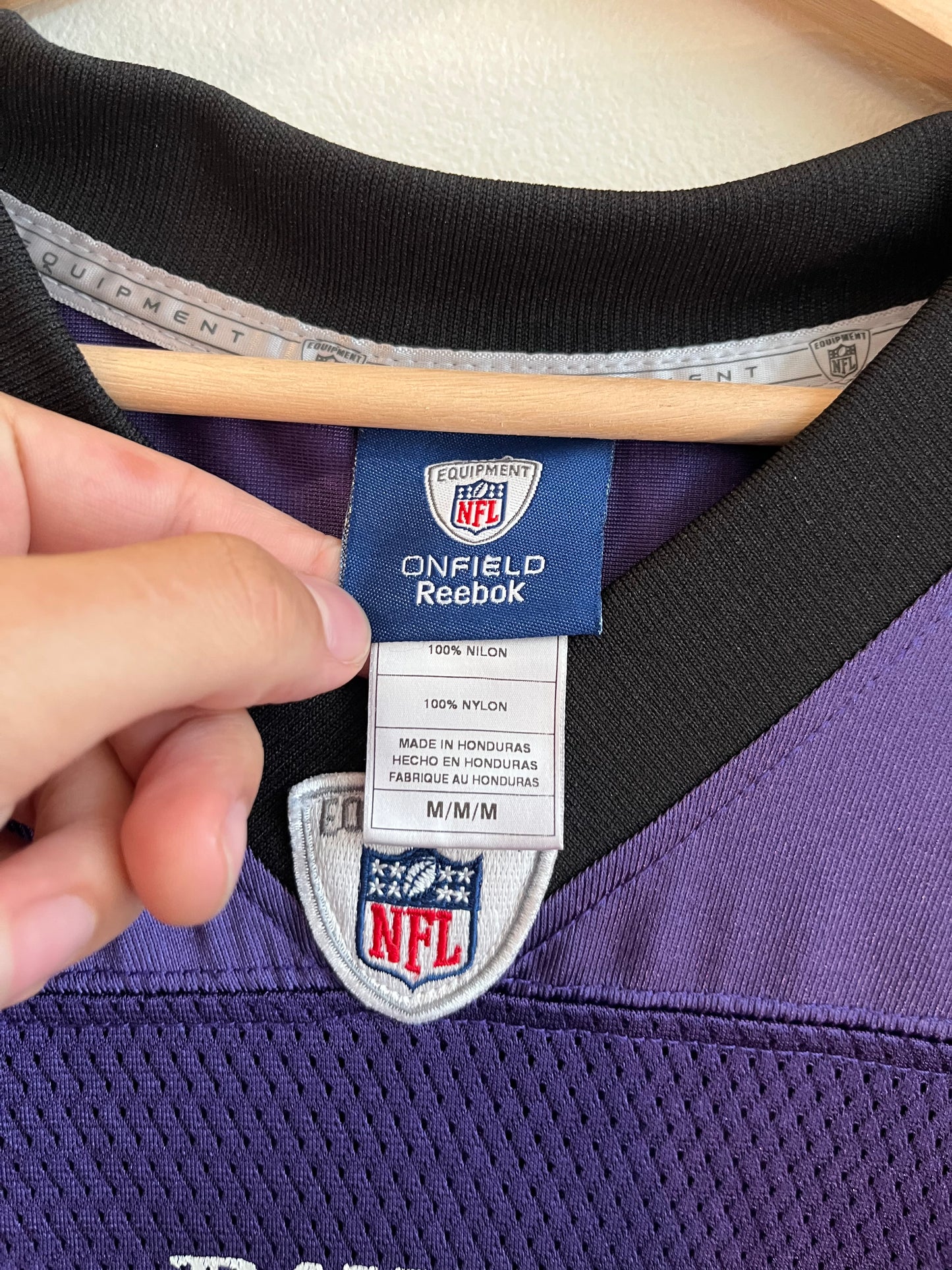 00s Baltimore Ravens Joe Flacco Purple Jersey (M)