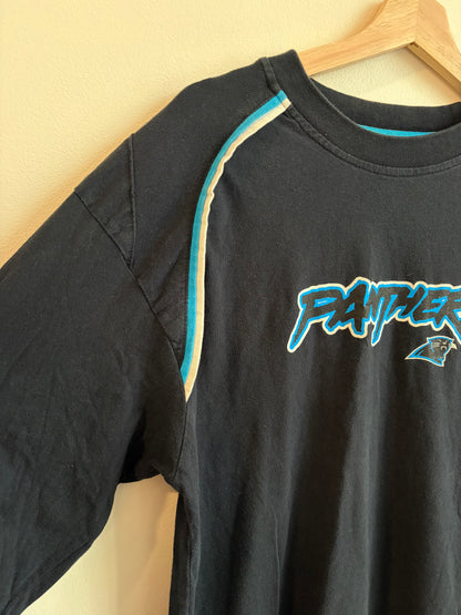 00s Carolina Panthers Cat Scratch Long Sleeve Shirt (M)