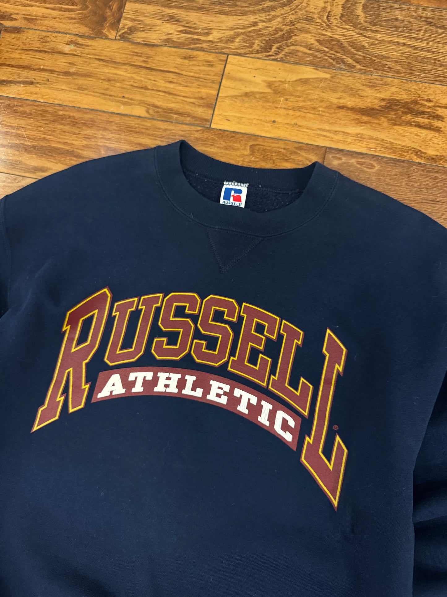 90s Russell Athletics Spell Out Essential Crewneck (L)