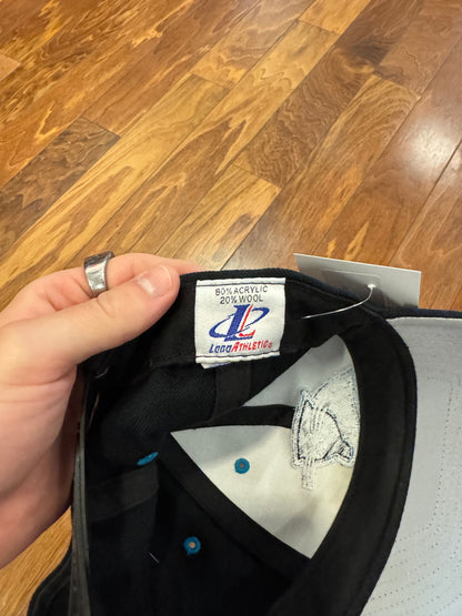 90s Carolina Panthers Logo Athletics Black Essential Hat (OS)