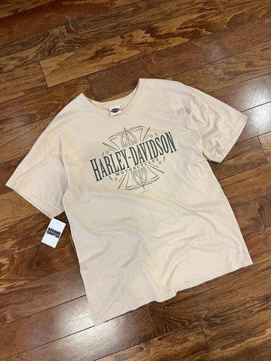 2005 Harley Davidson Cream Los Cabos Mexico Tee (XL)