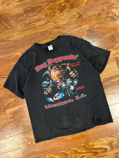 2002 Hog Happenin' Biker Tee (XL)