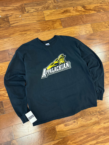 00s Appalachian State Black Long-Sleeve Shirt (XL)