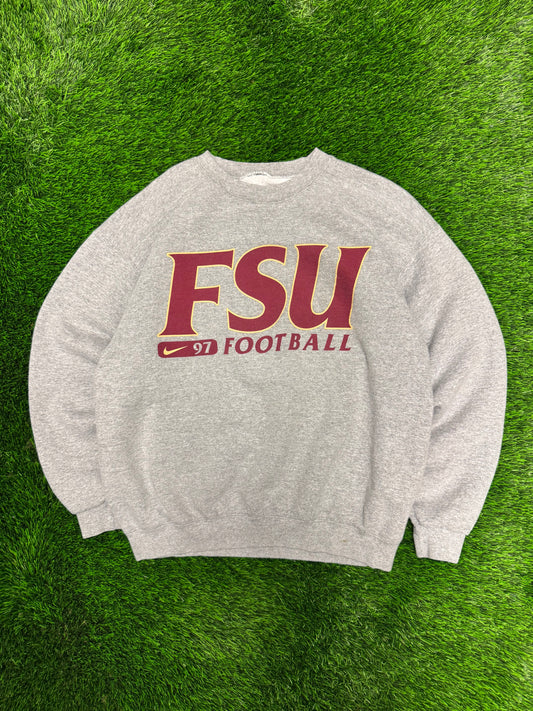 1997 Florida State University FSU Football Vintage Nike Crewneck (L)