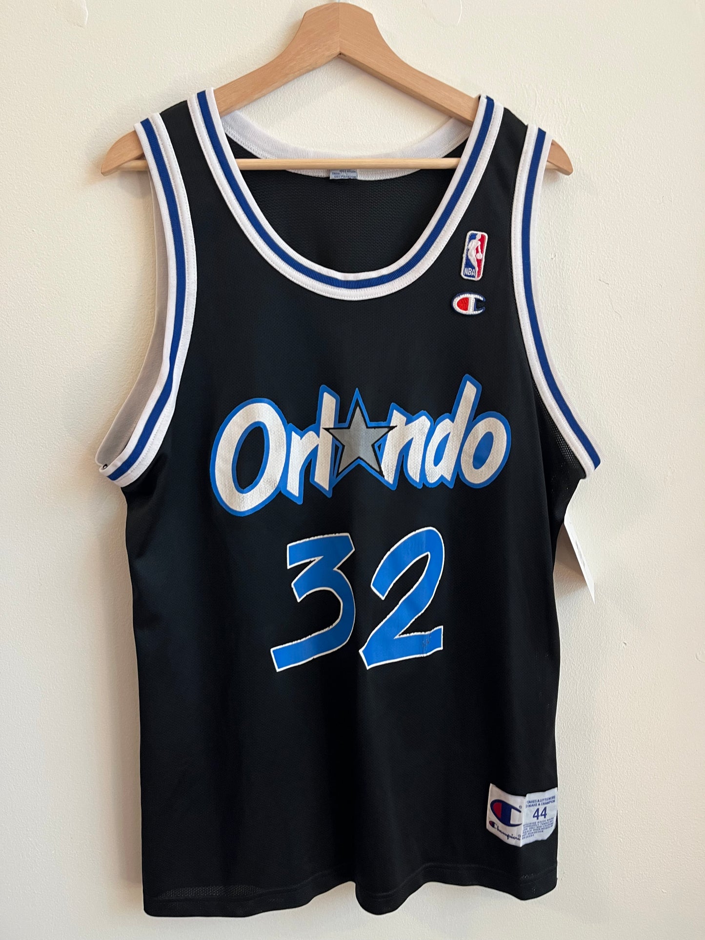 90s Orlando Magic Shaquille O'Neal #32 Champion Jersey (M)