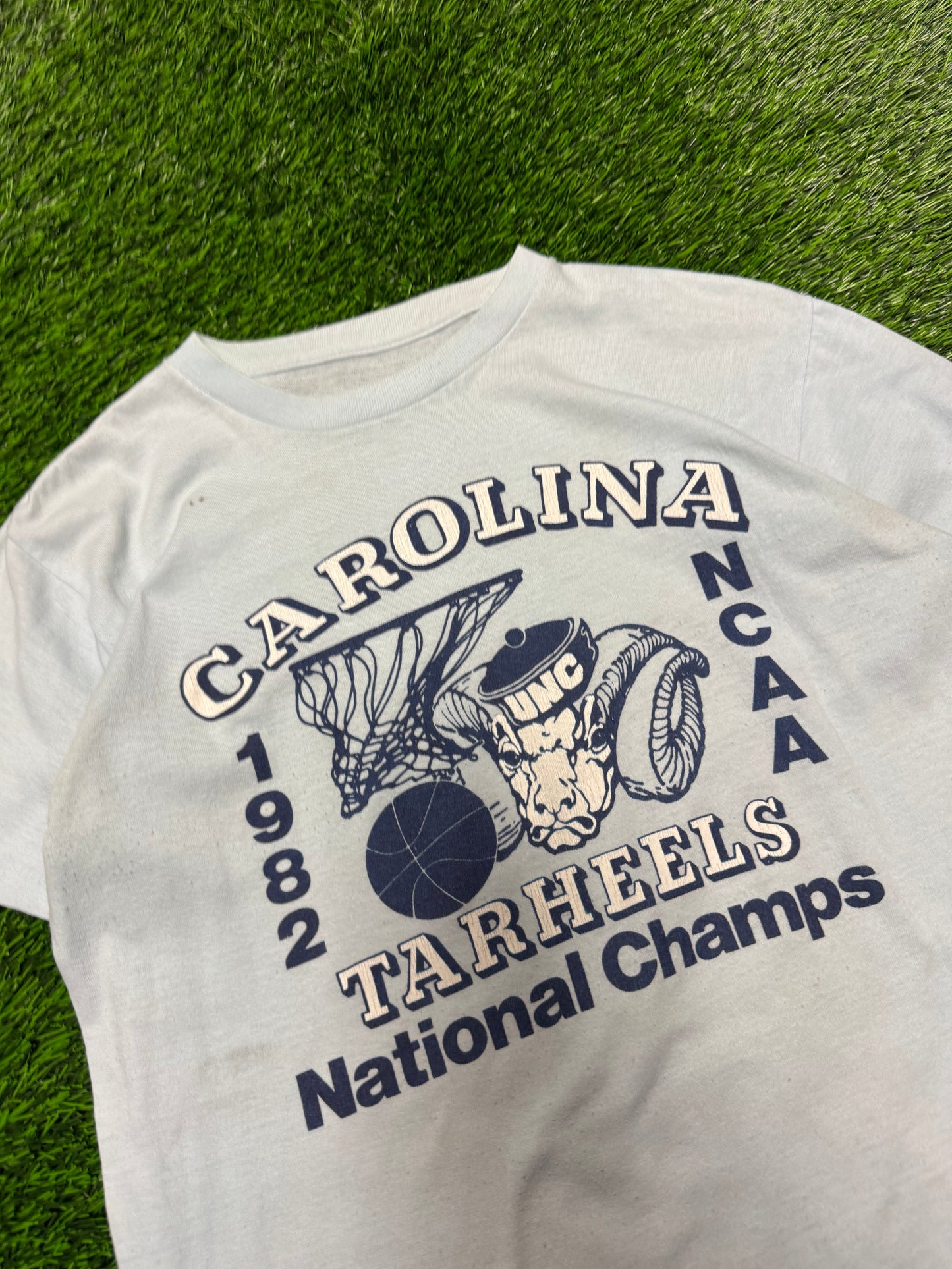 1982 University of North Carolina (UNC) Tar Heels NCAA Champs Tee (M)