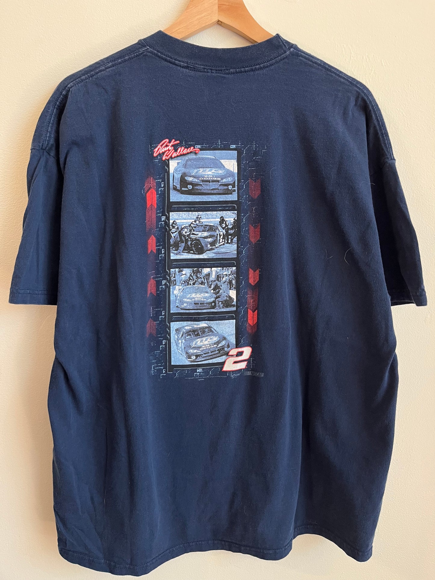 00s Rusty Wallace Penske Racing Nascar Tee (L)