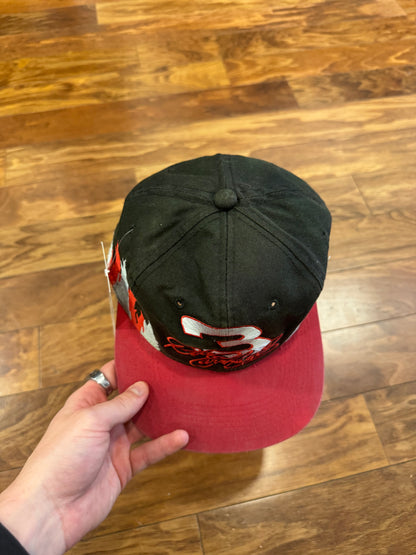 90s Dale Earnhardt Flames Faded Nascar Hat (OS)