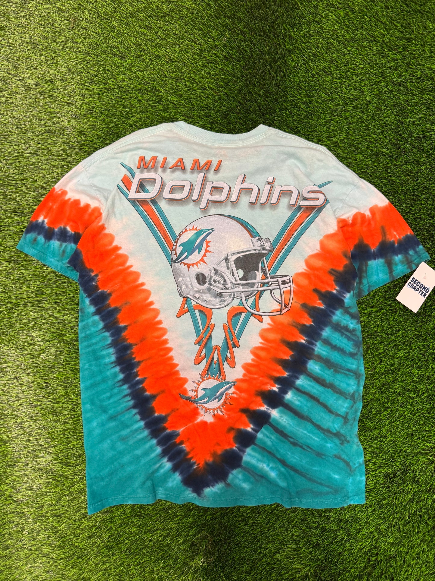 00s Miami Dolphins Tie Dye Majestic Tee (XL)