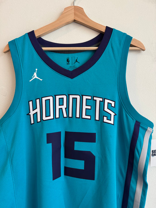 2017 Charlotte Hornets Kemba Walker Teal Jordan Swingman Jersey (L)