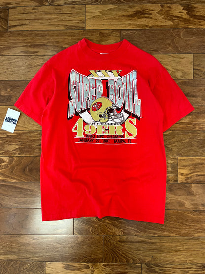 1991 San Francisco 49ers Super Bowl XXV Tee (L)