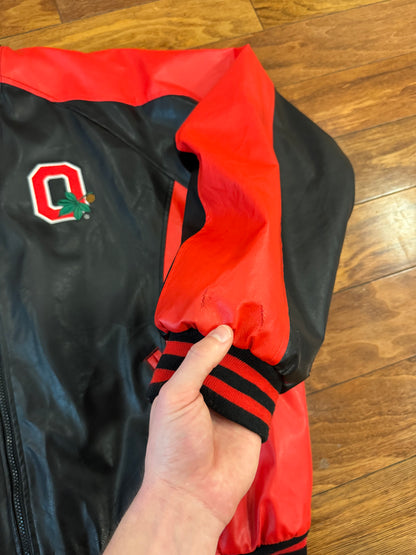 00s Ohio State Vintage Leather Jacket (XL)