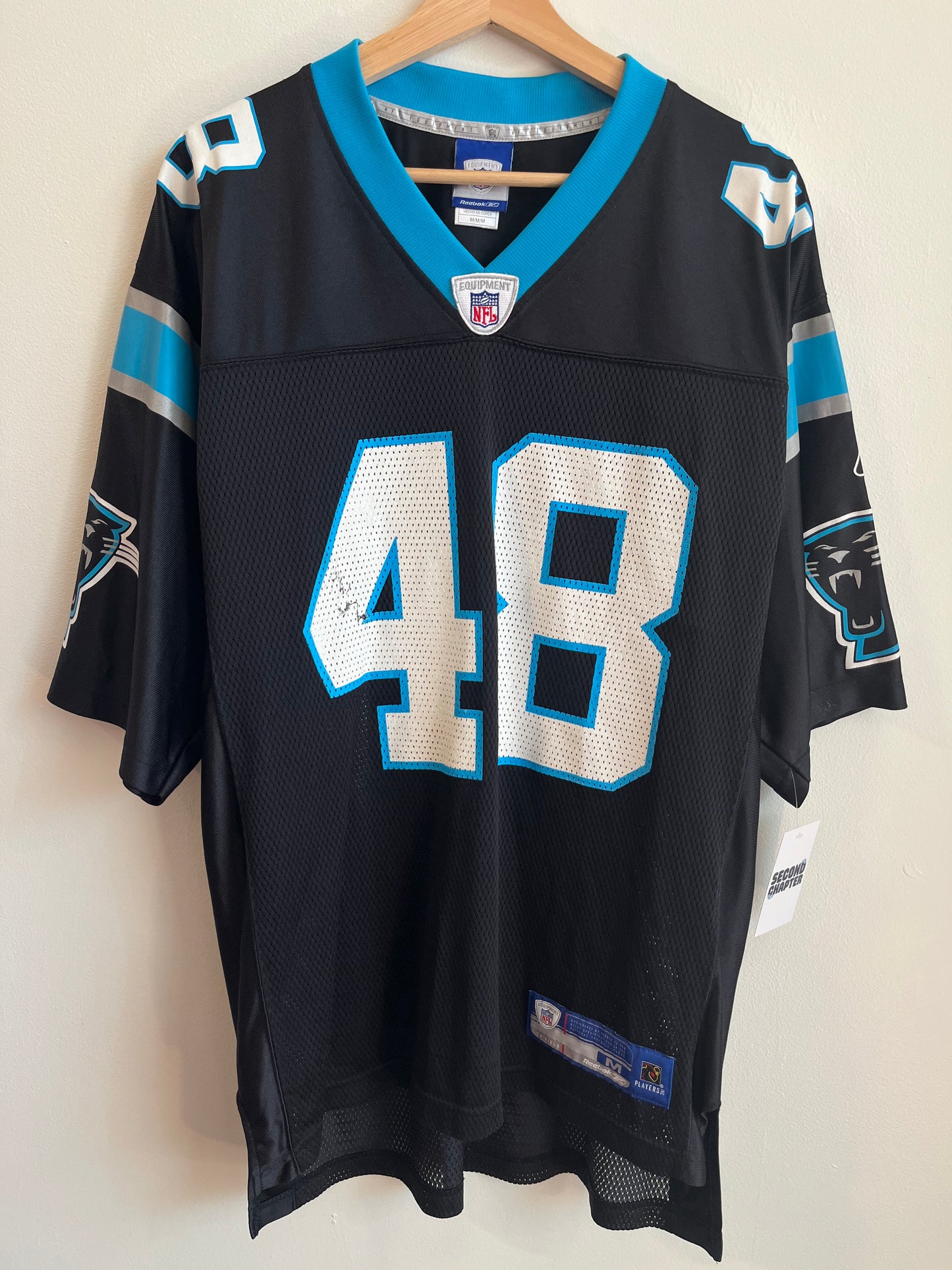00s Carolina Panthers Stephen Davis Reebok Jersey (M)