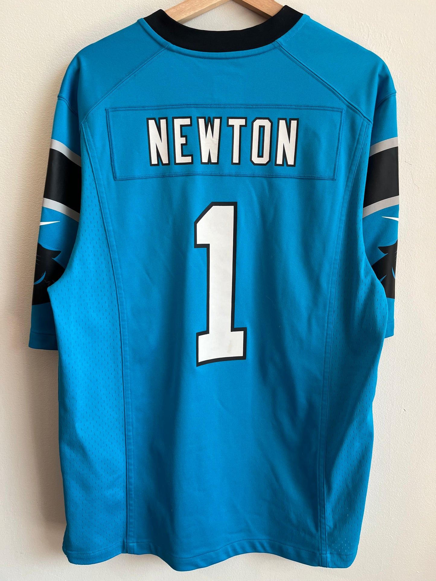 2012 Carolina Panthers Cam Newton Blue Jersey (M)