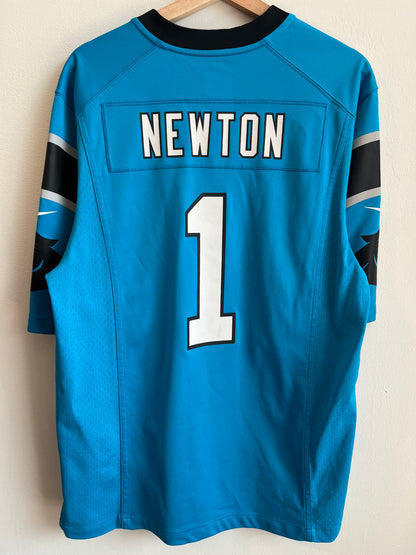 2012 Carolina Panthers Cam Newton Blue Jersey (M)