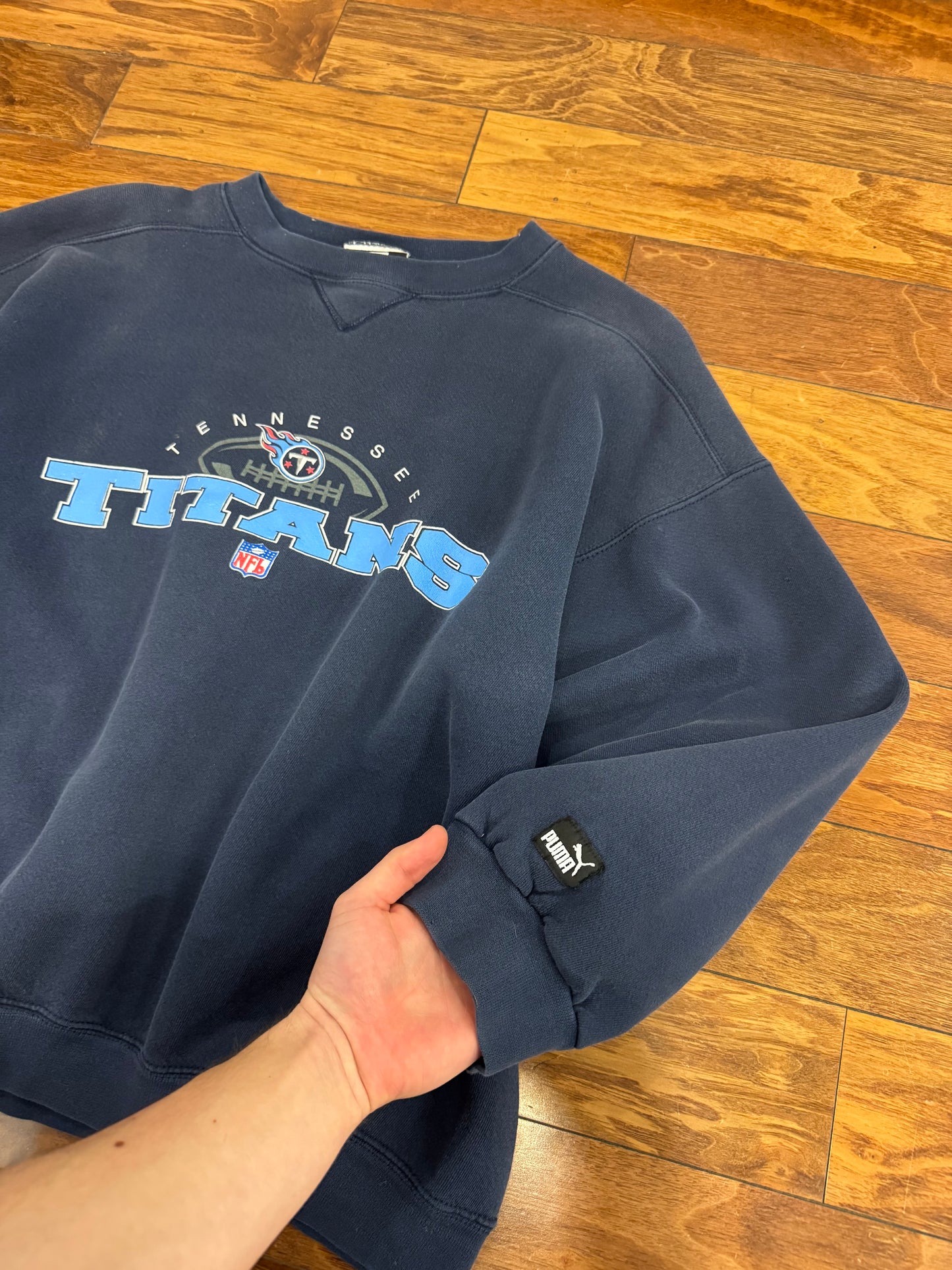90s Tennessee Titans Puma Boxy Crewneck (XXL)