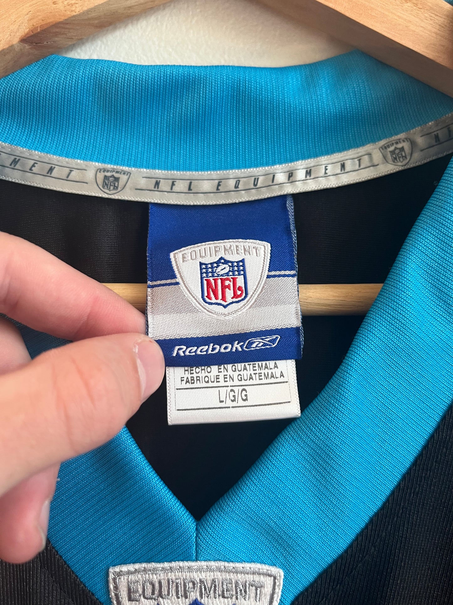 00s Carolina Panthers Steve Smith Reebok Home Jersey (L)