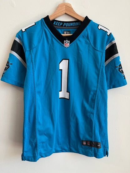 2012 Carolina Panthers Cam Newton Blue Jersey (Youth L)