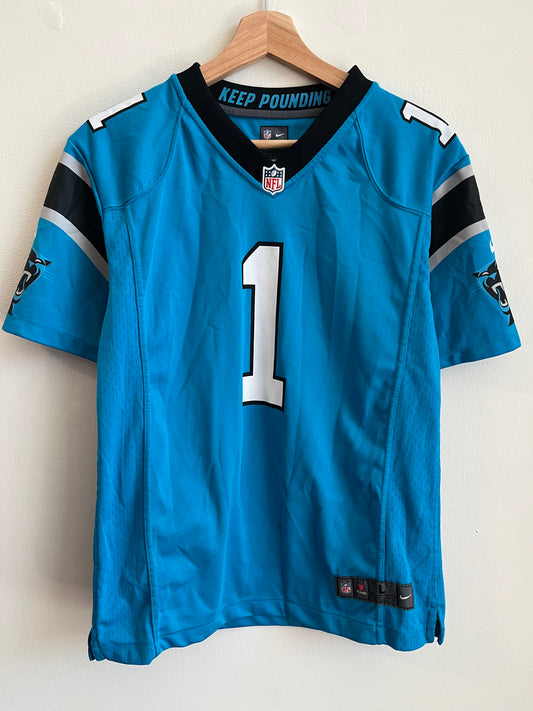 2012 Carolina Panthers Cam Newton Blue Jersey (Youth L)