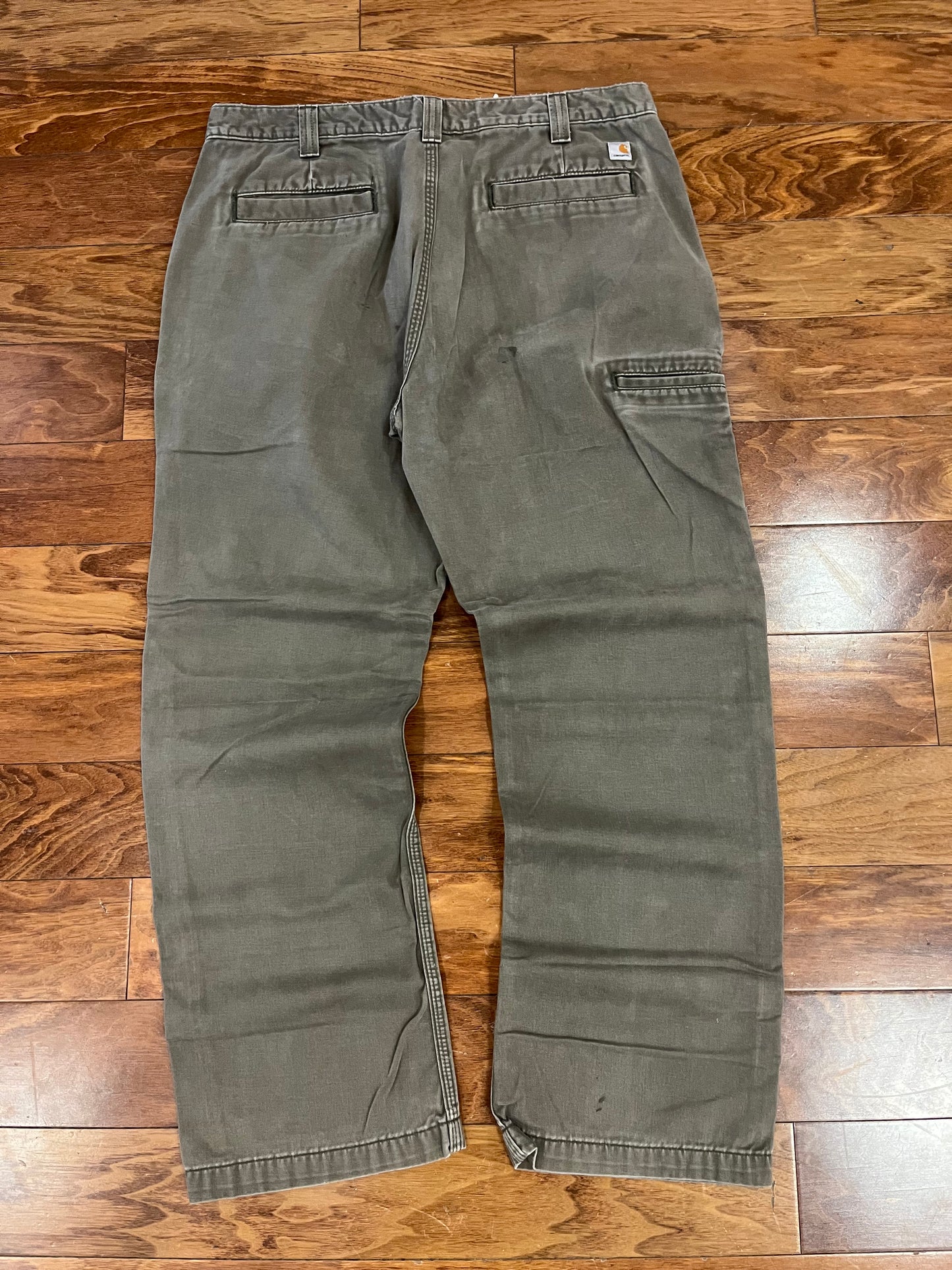 2014 Carhartt Brown Casual Workwear Pants (36x30)