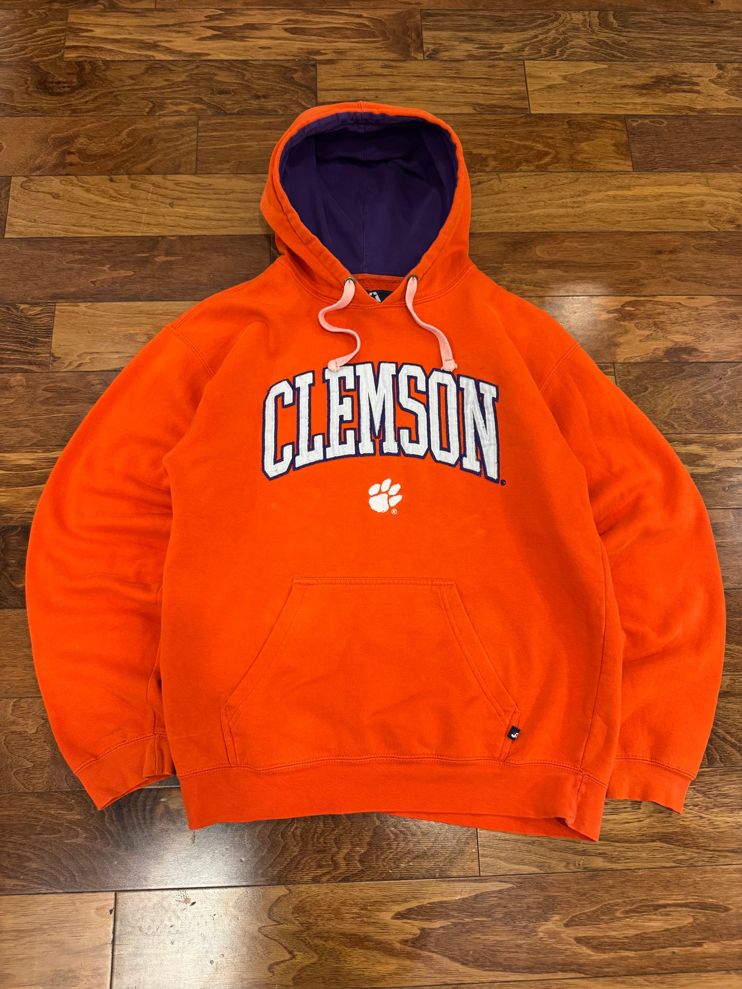 00s Clemson Embroidered J America Hoodie (L)