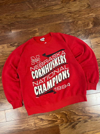 1994 Nebraska Cornhuskers National Champs Crewneck (XL)