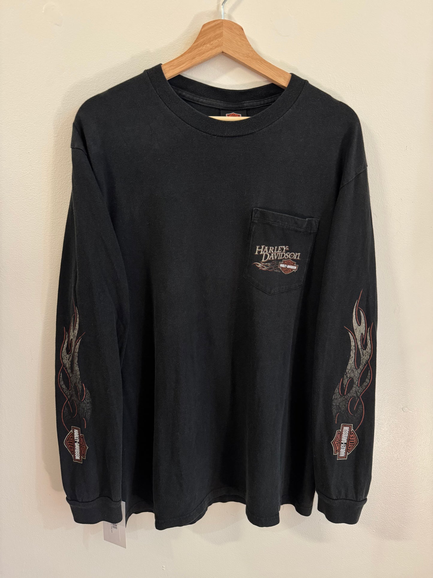 2009 Harley Davidson Flames Los Angeles California Long Sleeve (L)