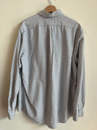 00s Polo Ralph Lauren Blue Button Down Polo Shirt (XL)