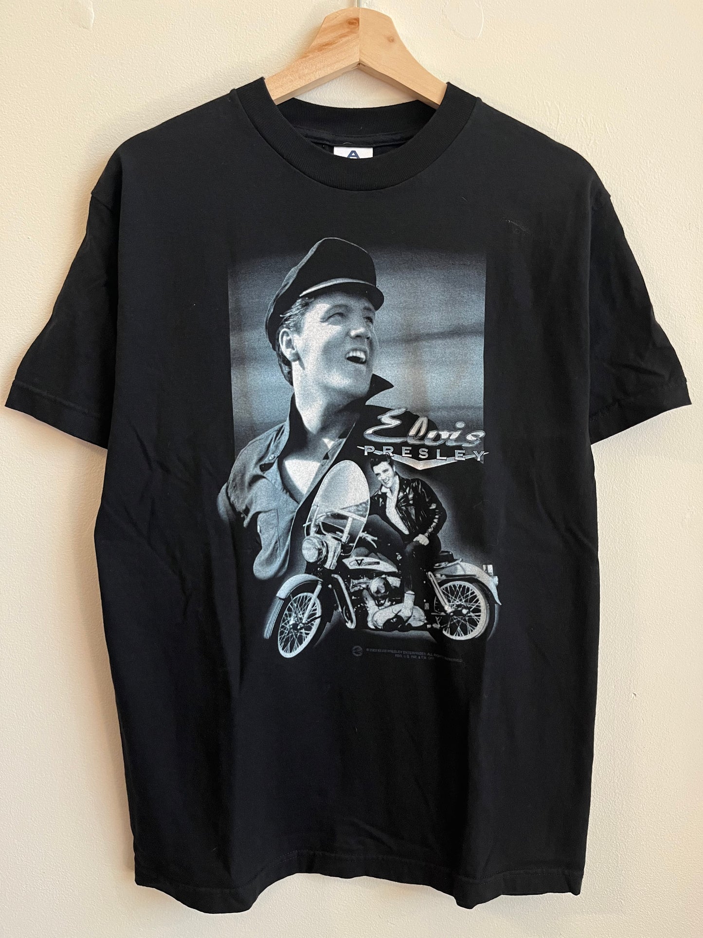 2003 Elvis Presley Music Motorcycle Tee (M)
