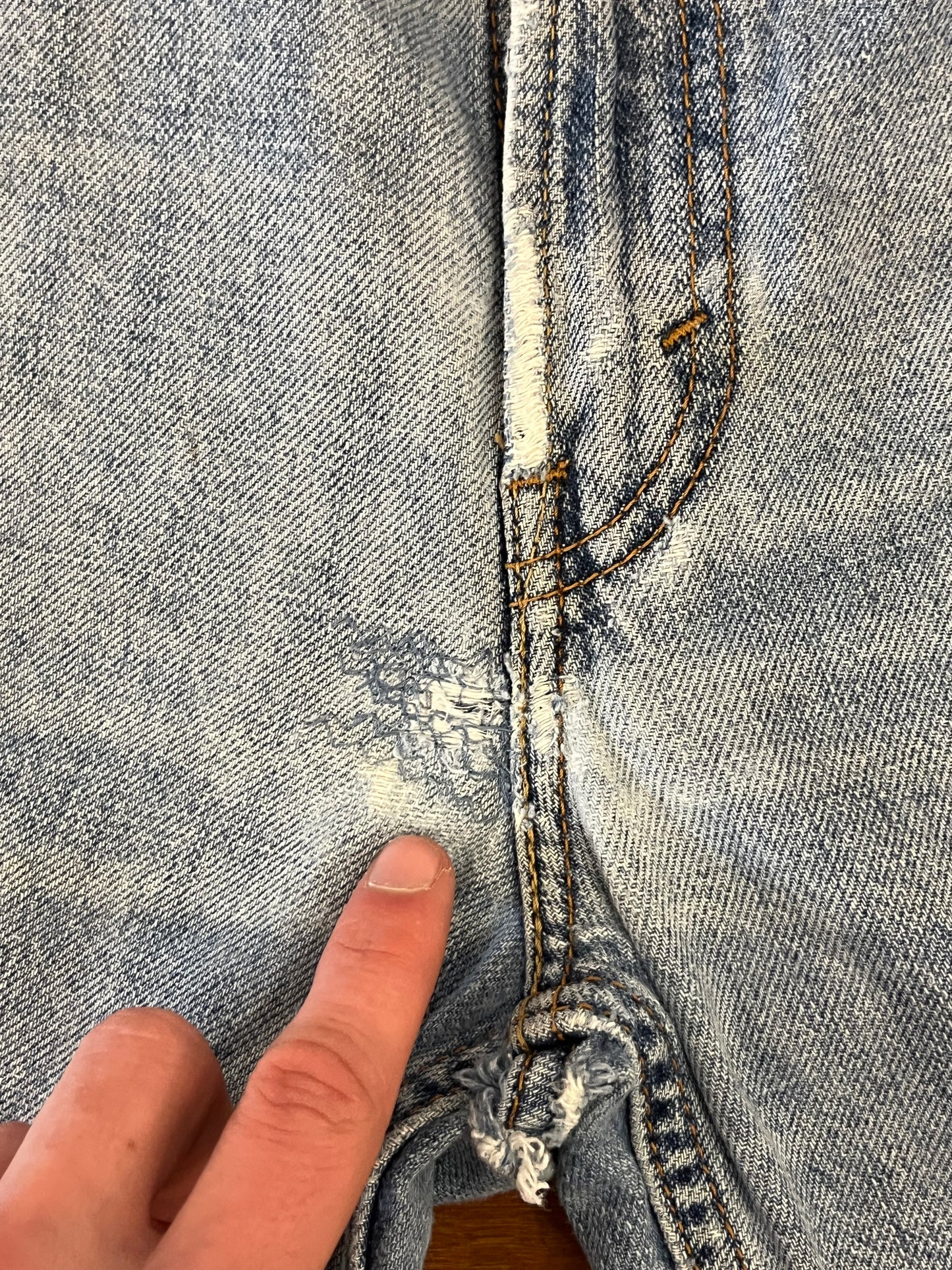 2008 Levi's 505 Distressed Jean Shorts (32)