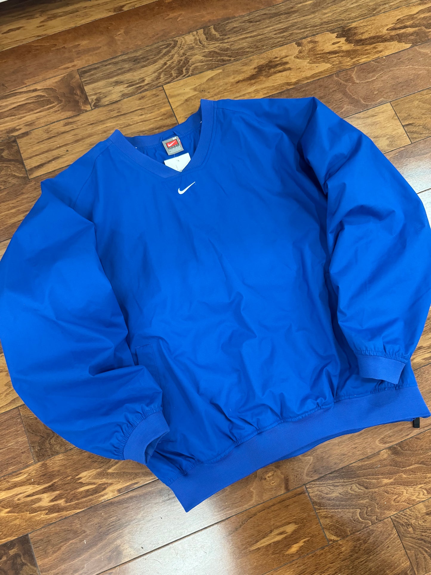 00s Nike Blue Center Swoosh Windbreaker (M)