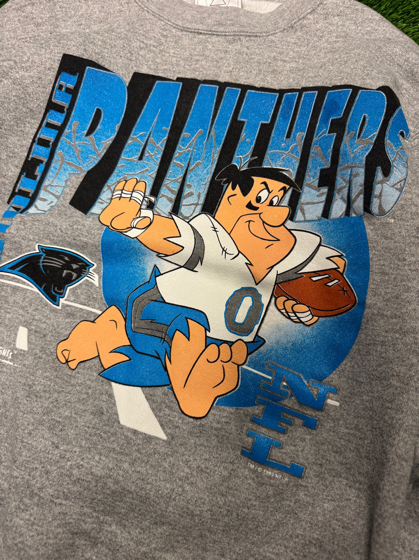 1993 Carolina Panthers The Flintstones Vintage Crewneck (L)
