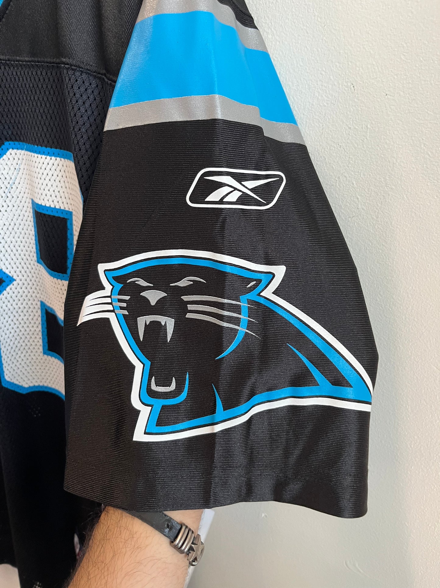 00s Carolina Panthers Jonathan Stewart Home Jersey (M)